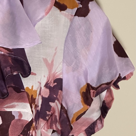 Escada Floral Ruffle Blouse - Picture 7 of 10